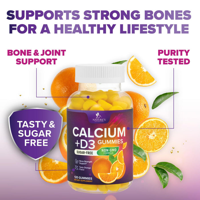 Calcium + Vitamin D3 400 IU - Berry, 120 Gummies