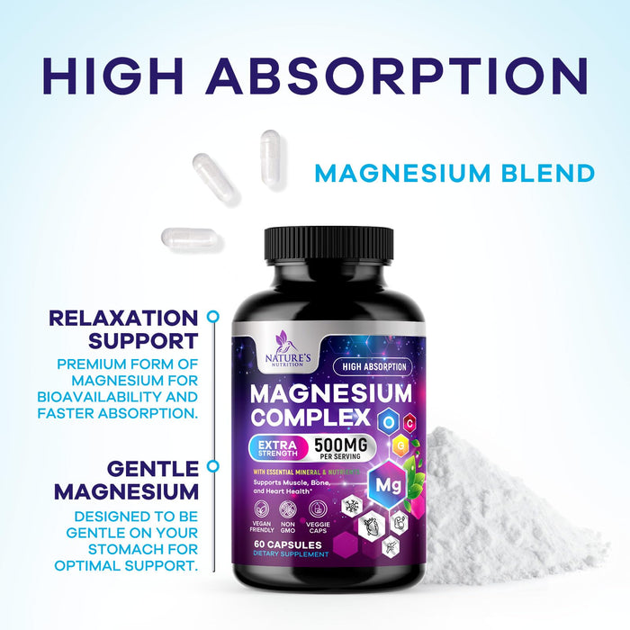 Magnesium Complex 4-in-1 500 mg - 60 Capsules