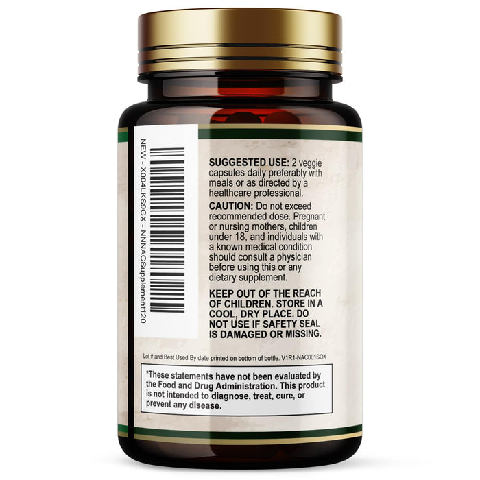 NAC (N-Acetyl Cysteine) 1200 mg - 60 Capsules