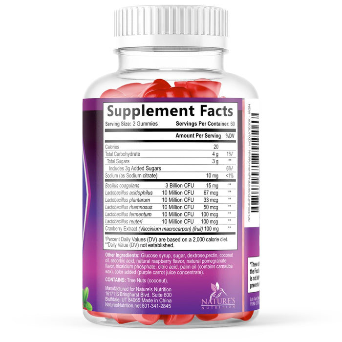 Women's Probiotic + Cranberry 3 Billion CFU - 120 Gummies