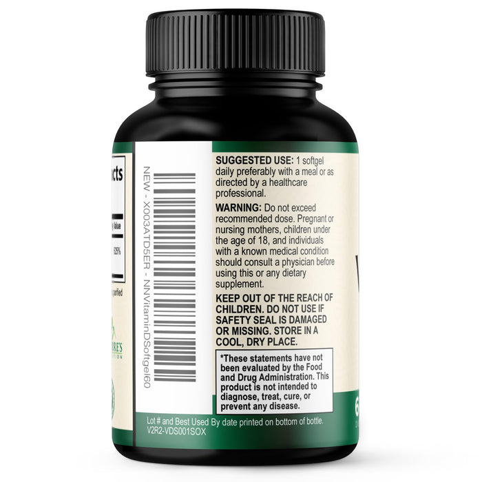 Vitamin D3 5000 IU - 60 Softgels