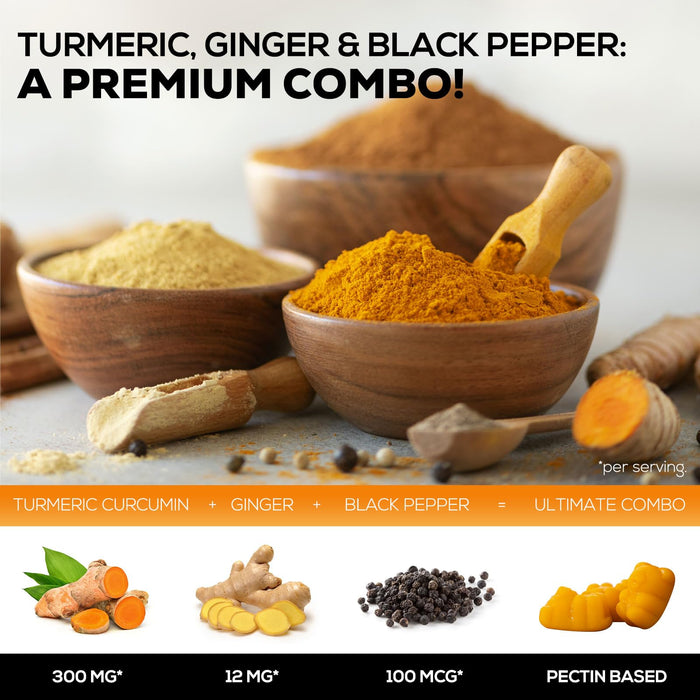 Turmeric and Ginger Gummies â€“ 60 Count