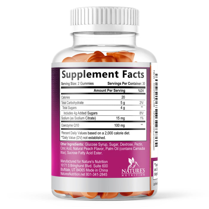 Nutrition CoQ10 Gummies 100mg â€“ 60 Count