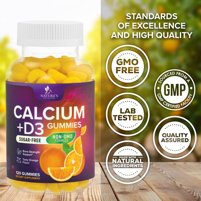 Calcium + Vitamin D3 400 IU - Berry, 120 Gummies