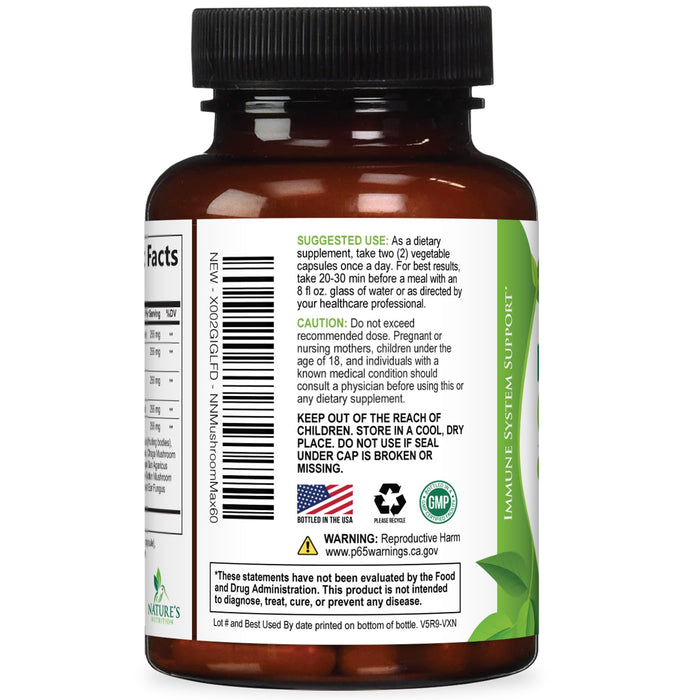 Mushroom Complex 10-in-1 1330 mg - 60 Capsules