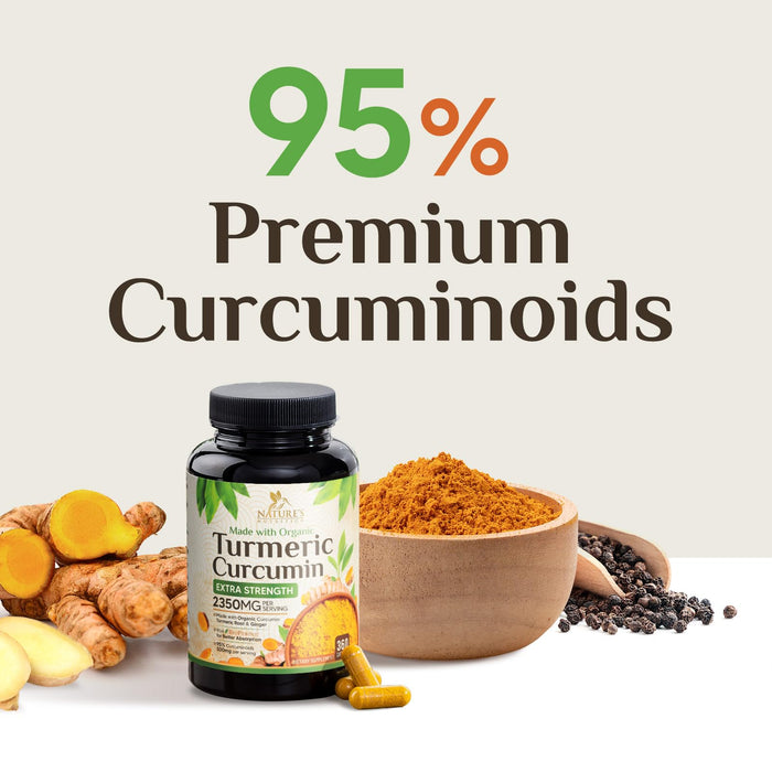 Turmeric Curcumin + Ginger & Black Pepper 1750 mg - 360 Count