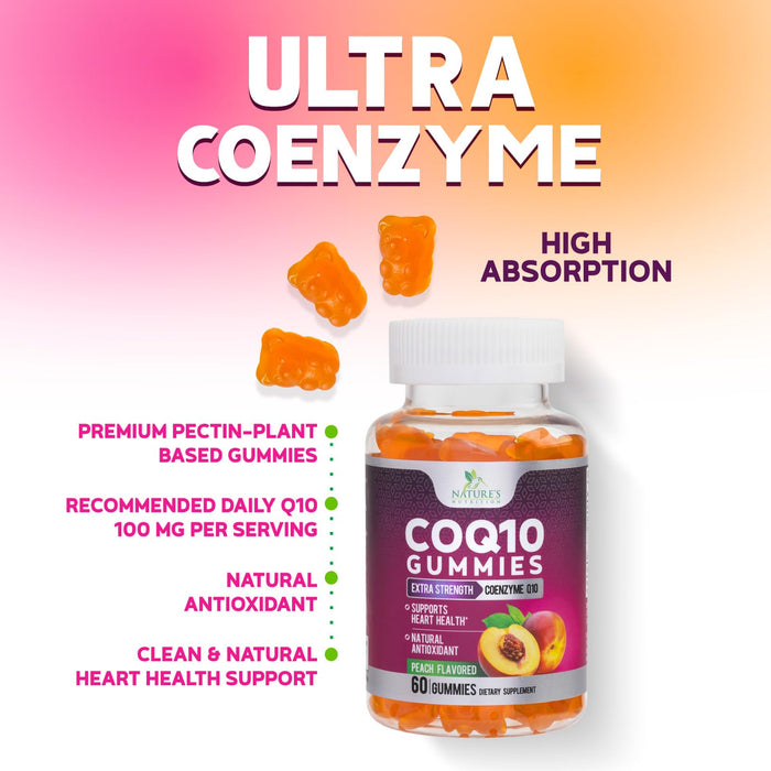 Nutrition CoQ10 Gummies 100mg â€“ 60 Count