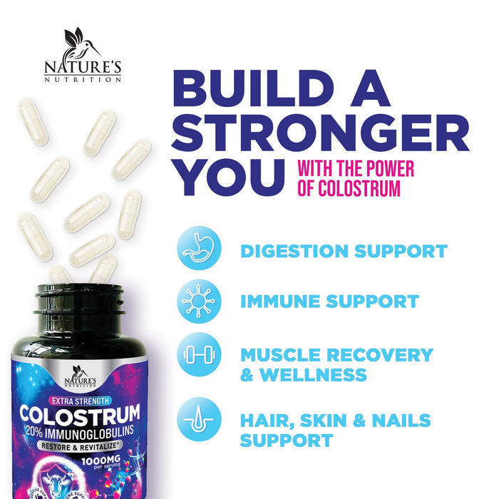 Bovine Colostrum 1000 mg - 120 Capsules