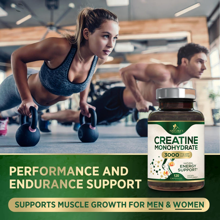 Creatine Monohydrate 3000 mg - 120 Capsules