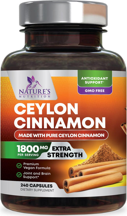 Ceylon Cinnamon 1800 mg - 240 Capsules