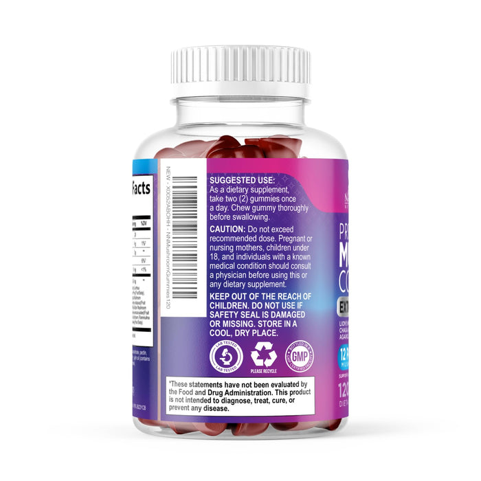 Mushroom Complex Gummies 12-in-1 - 120 Gummies