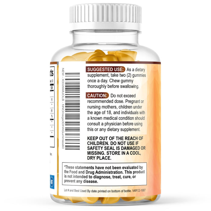 Omega-3 Fish Oil - Orange, 60 Gummies