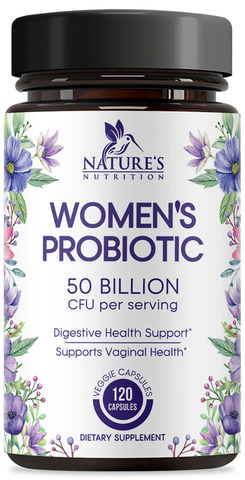 Women's Probiotic + Prebiotics 50 Billion CFU - 120 Capsules
