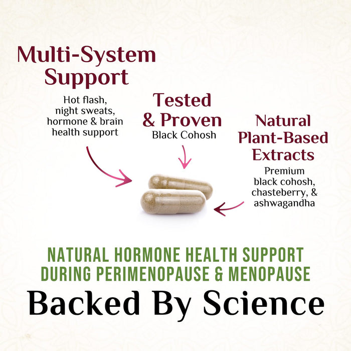 Menopause for Women with Black Cohosh â€“ 60 Capsules