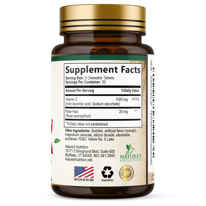 Vitamin C 1000 mg - 60 Chewable Tablets