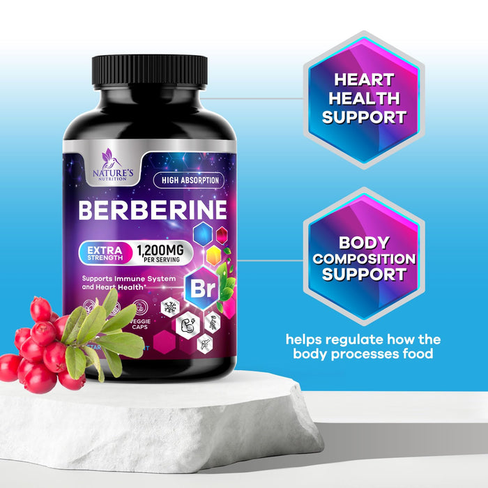 Berberine HCL 1200mg â€“ 60 Veggie Capsules