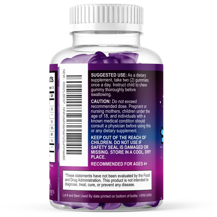 Kids' Elderberry Immune Gummies - 60 Gummies
