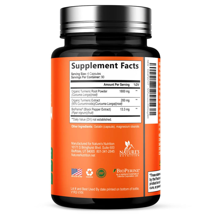 Turmeric Curcumin + Black Pepper 2000 mg - 360 Count