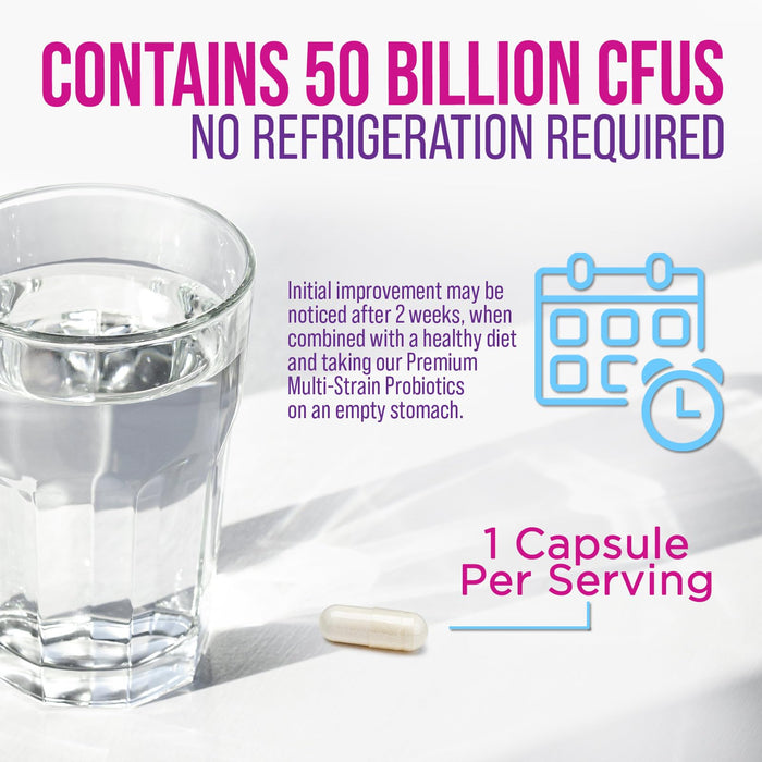 Probiotic + Prebiotics 50 Billion CFU - 120 Capsules