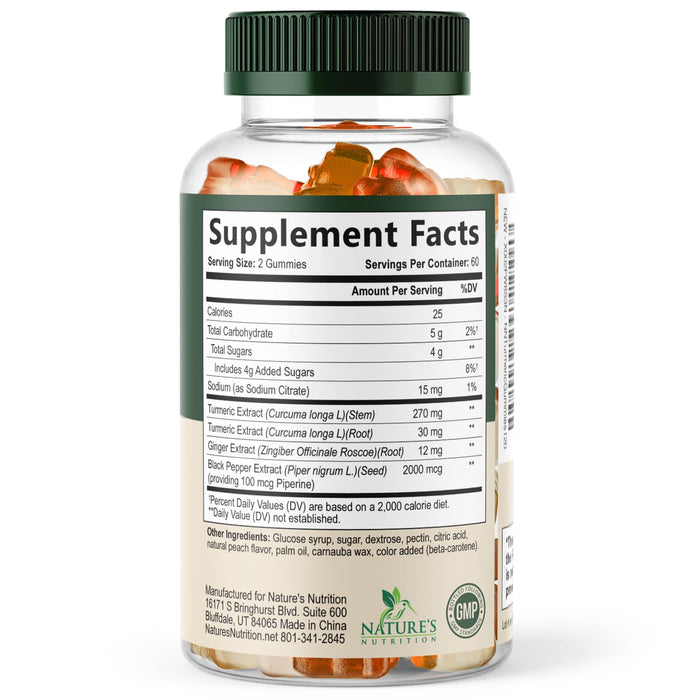 Turmeric Curcumin Gummies - 120 Gummies