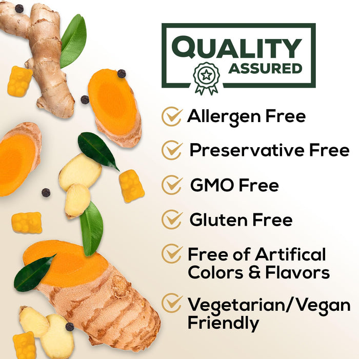 Turmeric and Ginger Gummies â€“ 60 Count