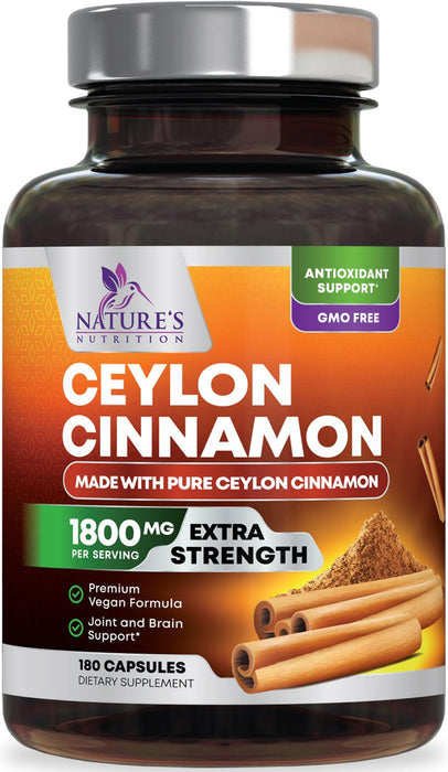 Ceylon Cinnamon 1800 mg - 180 Capsules