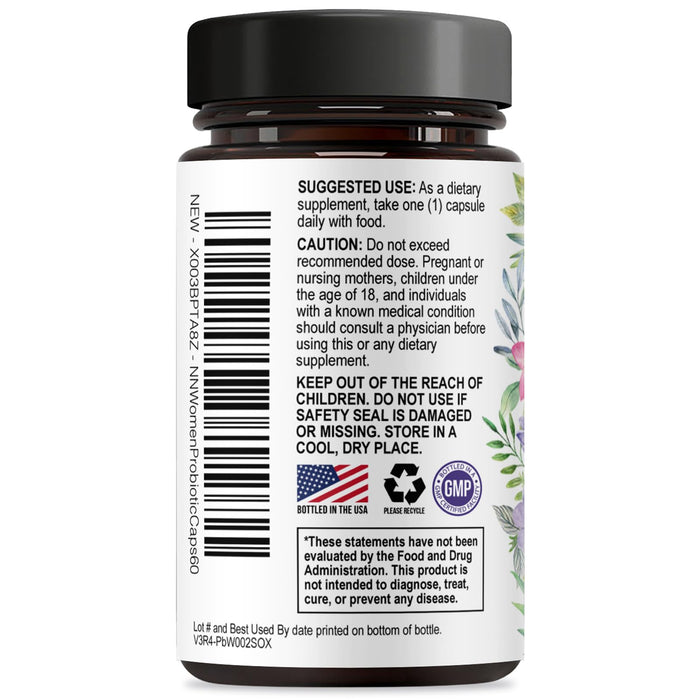 Women's Probiotic + Prebiotics 50 Billion CFU - 60 Capsules