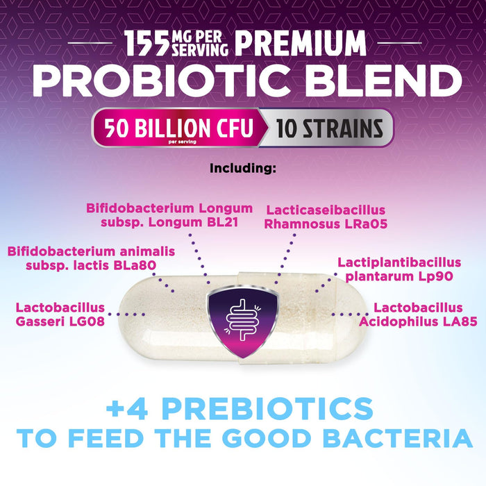 Probiotic + Prebiotics 60 Billion CFU - 60 Capsules