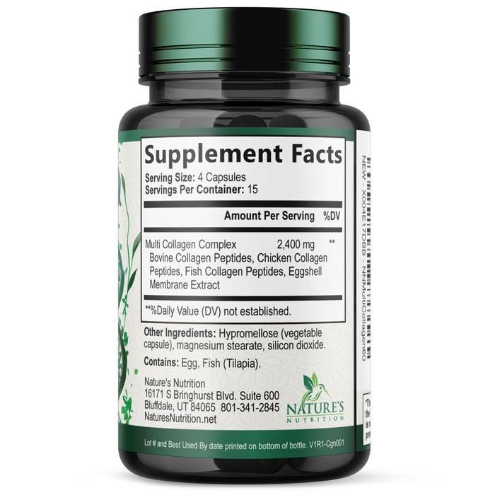 Multi Collagen Peptides 2400 mg - 60 Capsules