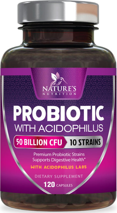 Probiotic + Prebiotics 50 Billion CFU - 120 Capsules