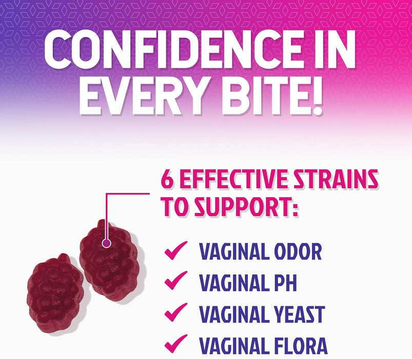 Formulated Probiotics for Women Gummy w/ pH Support - Womens Probiotic for Digestive Health, Vaginal, Urinary & Immune Support, 3 Billion CFU w/ Cranberry, Womens Probiotic Supplement
