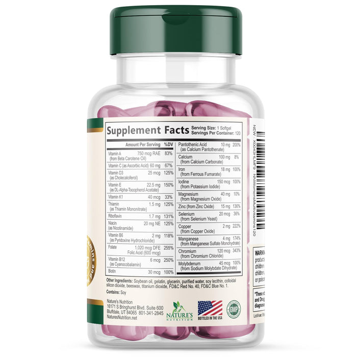 Women’s Daily Multivitamin – 120 Softgels
