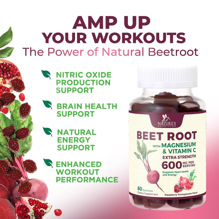 Beet Root 500 mg - 60 Gummies