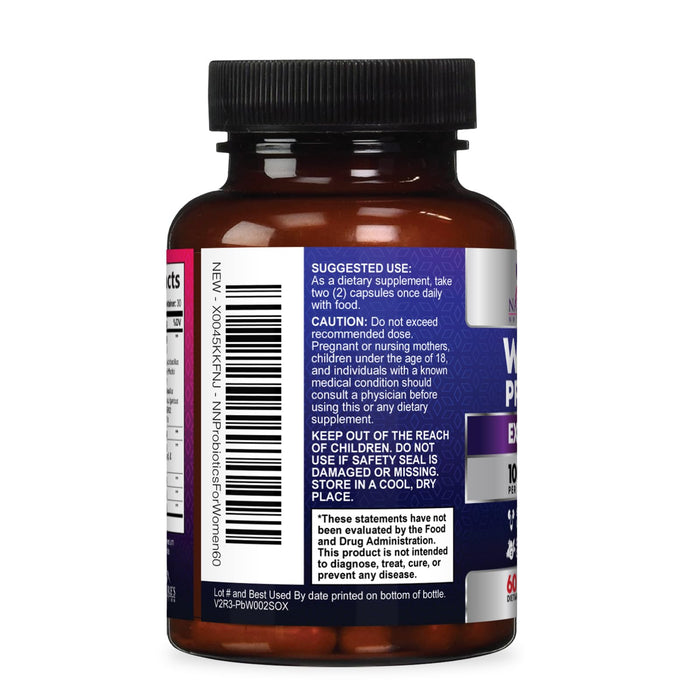 Women's Probiotic + Cranberry & Prebiotics 90 Billion CFU - 60 Capsules