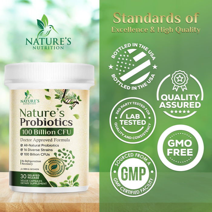 Women's Probiotic + Prebiotics 100 Billion CFU - 30 Capsules