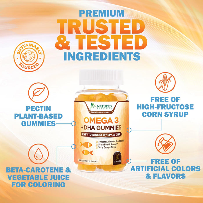 Omega-3 Fish Oil - Orange, 60 Gummies
