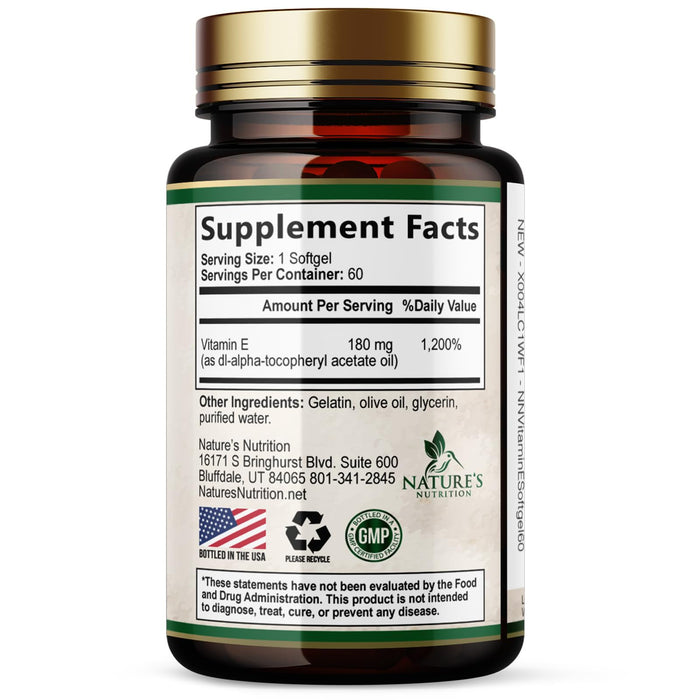 Vitamin E 400 IU - 60 Softgels