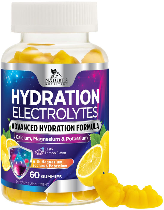 Electrolyte Gummies - Lemon, 60 Gummies