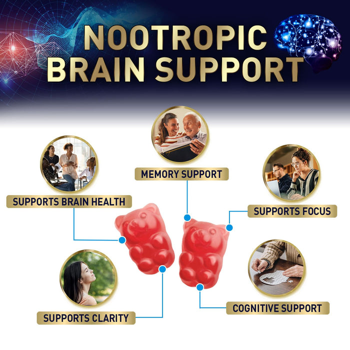 Brain & Focus Gummies - 60 Gummies
