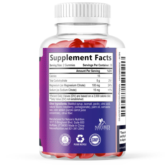 Magnesium Citrate - 60 Gummies