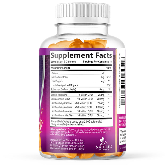Daily Probiotic Gummies â€“ 5 Billion CFU â€“ 120 Gummies