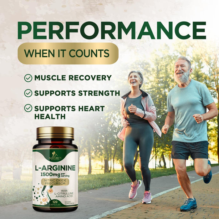 L-Arginine 1000 mg - 120 Capsules