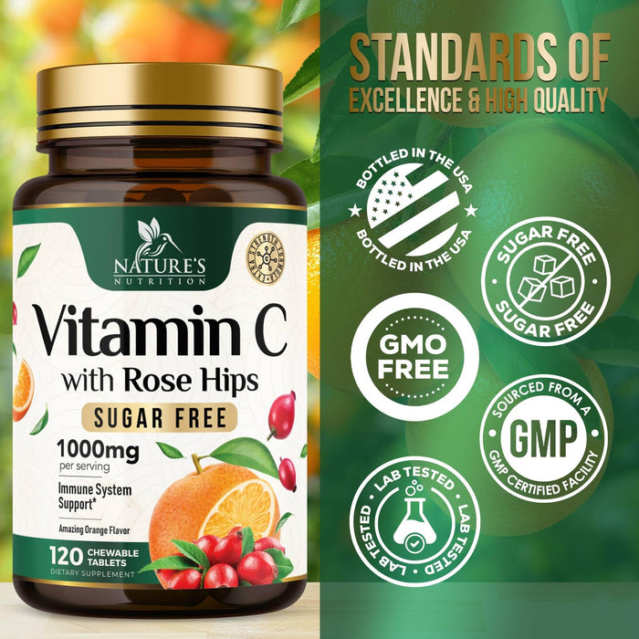 Vitamin C 1000 mg - 120 Chewable Tablets