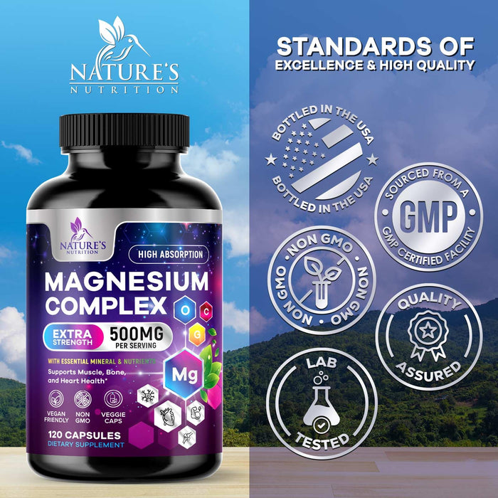 Magnesium Complex 500 mg â€“ 120 Capsules