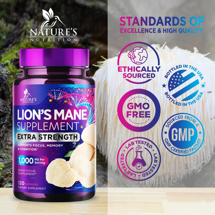 Lion's Mane Mushroom - 120 Capsules