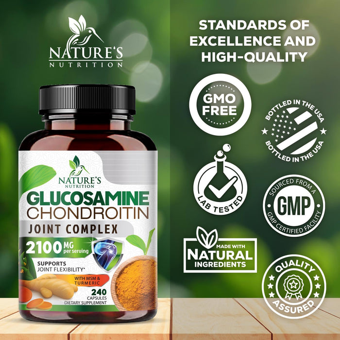 Glucosamine Chondroitin MSM 2100mg Complex – 240 Capsules