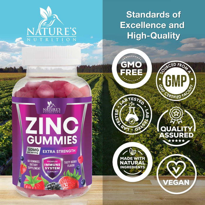 Zinc Gummies 50mg â€“ 60 Gummies
