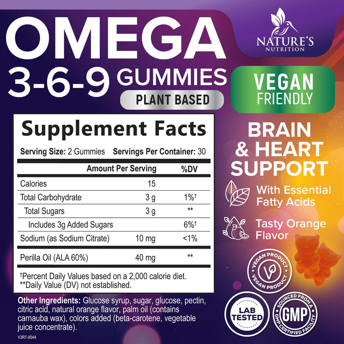 Omega 3-6-9 - Orange, 60 Gummies