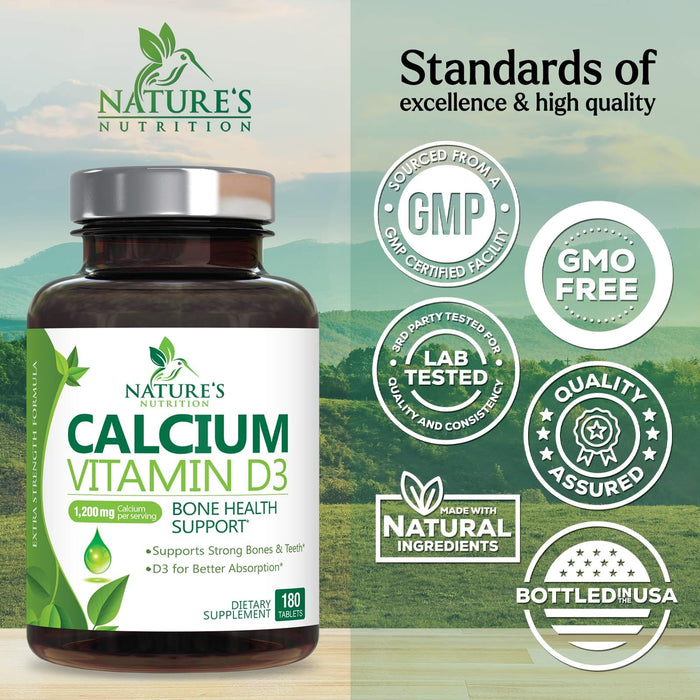Calcium 1200 mg - 180 Tablets