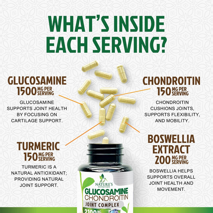 Glucosamine Chondroitin MSM 2100 mg - 180 Capsules